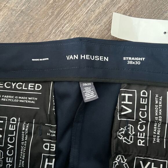 Van Heusen Essential Flat Front Stretch Chino-Size 38x30 - Picture 5 of 7